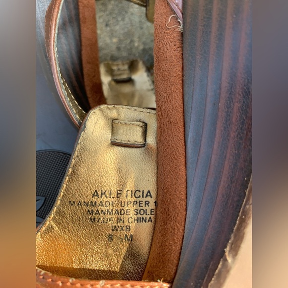 Anne Klein iFlex 8.5 M Slip On Sandals Brown Faux Stone Jewel LETICIA - Picture 7 of 7